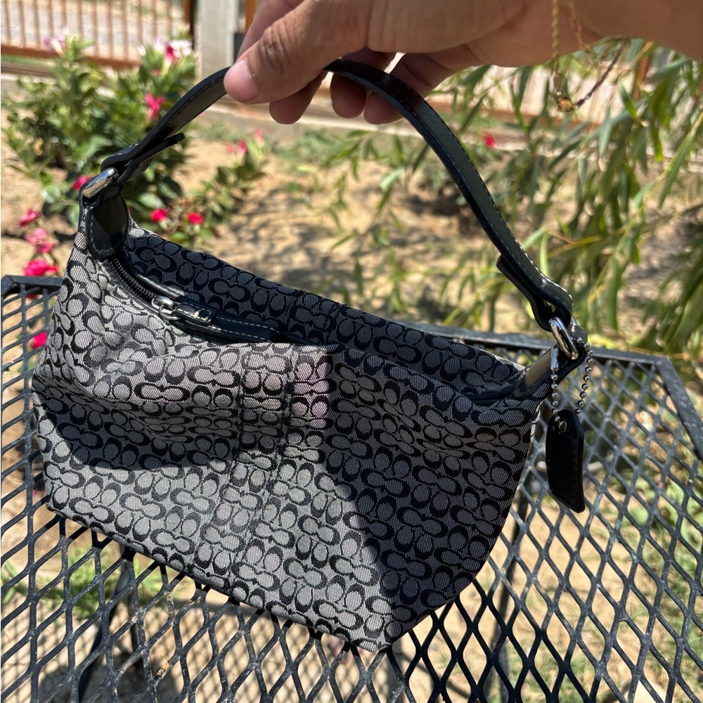 Coach Black Geometric Shoulder Bag